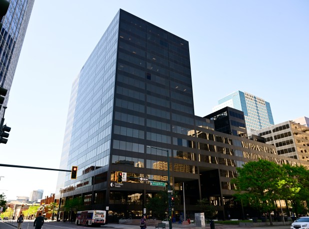 An office building at 1515 Arapahoe St. in Denver on Saturday, May 2, 2025. (Photo by Andy Cross/The Denver Post)