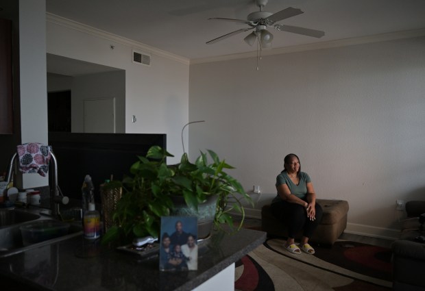 Latrisse Johnson sits for a portrait at her apartment in Denver on May 27, 2025. (Photo by RJ Sangosti/The Denver Post)